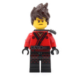 LEGO njo0360 - Kai (The LEGO Ninjago Movie, Hair, Pearl Dark Gray Scabbard)